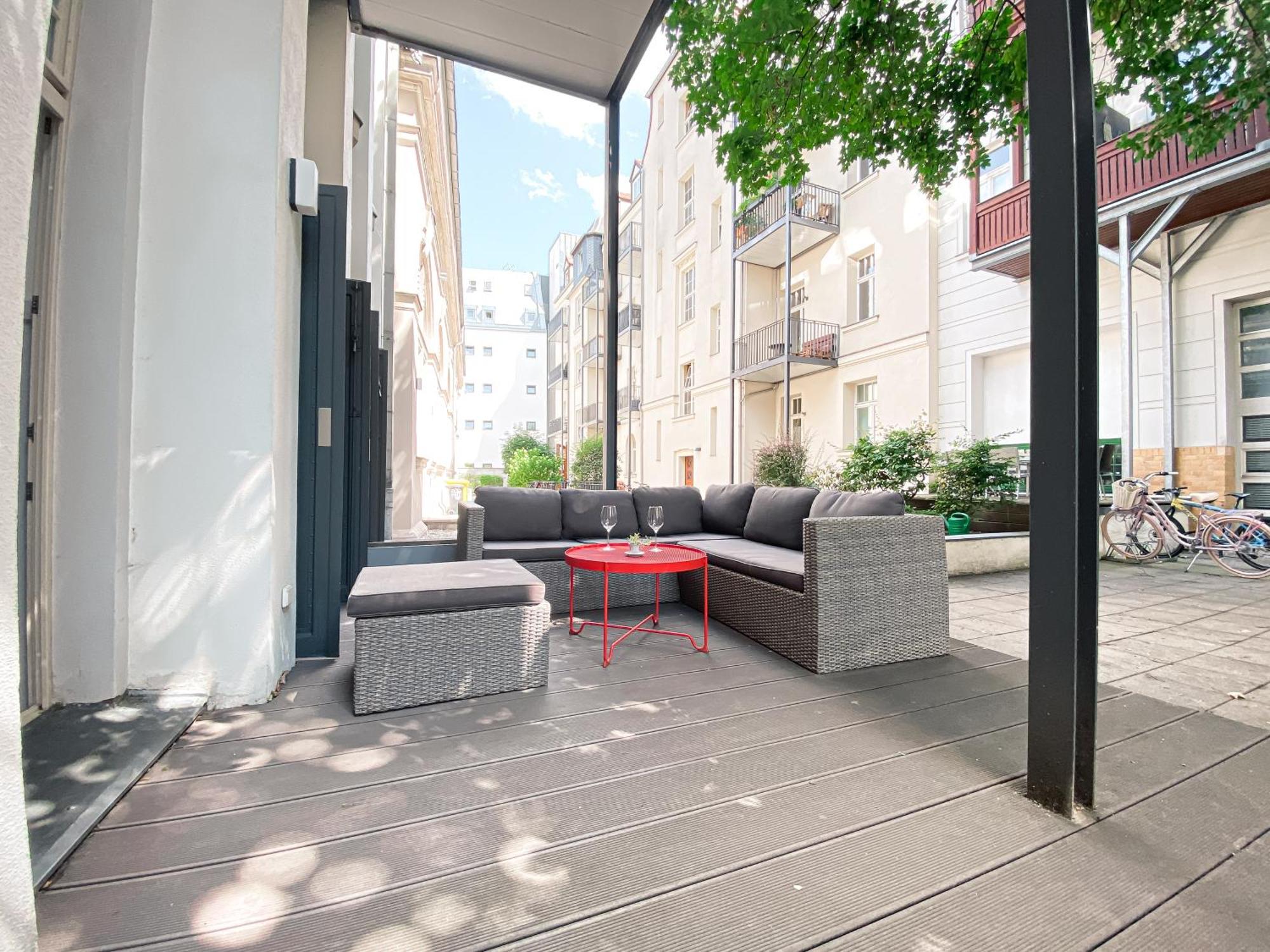 Designer Loft-Ferienwohnung Im Zentrum Mit Tiefgaragen-Parkplatz, Waschmaschine Und Privatterrasse Lipsko Exteriér fotografie